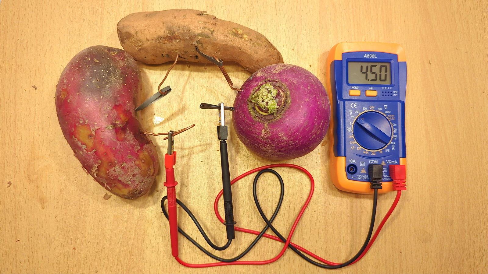 Potato Vegetable Battery Science Experiment