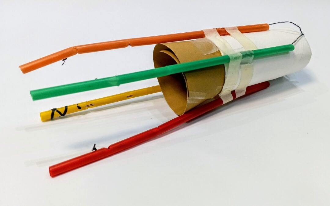 DIY Robotic Hand Using Straws String Cardboard