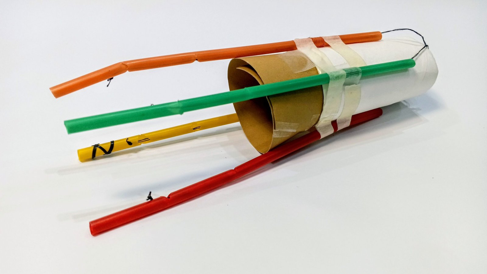 DIY Robotic Hand Using Straws String Cardboard