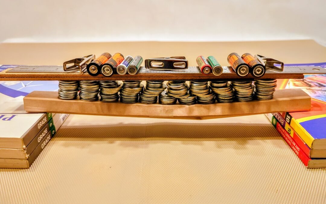 Accordion Channel Sandwich Super Strong Paper Bridge
