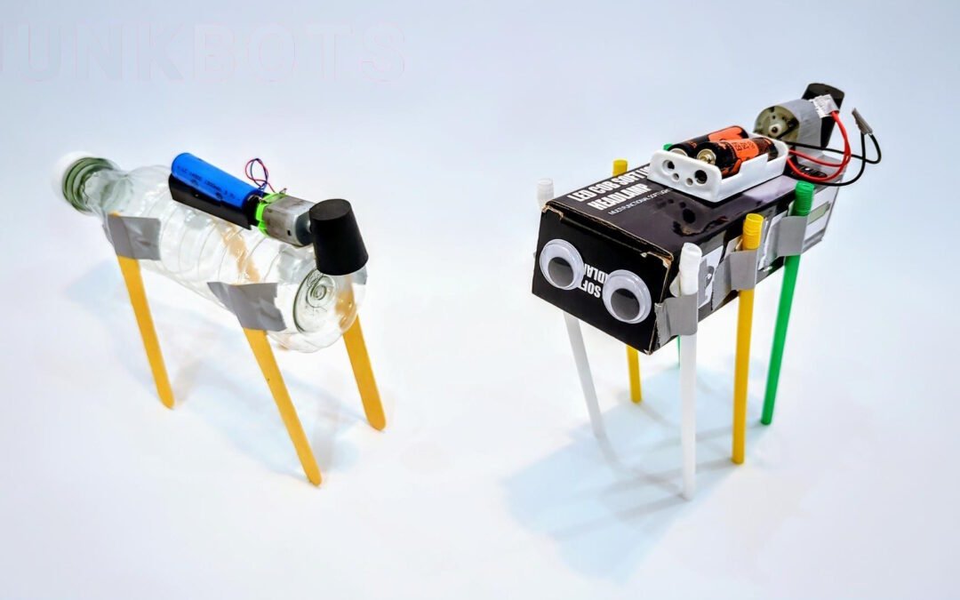 Junkbots Walking Robots from Recycled Materials