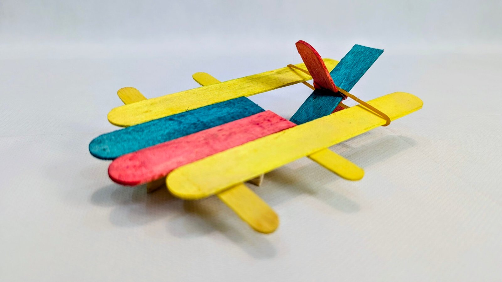 Rubber Band Powered Paddle Boat 4 Blade